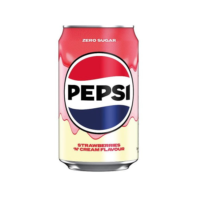 Pepsi Zero Sugar Strawberries 'n' Cream (330ml)