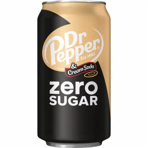 Dr Pepper & Cream Soda Zero Sugar (355 ml)