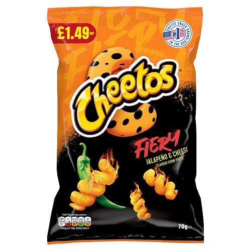 Cheetos Fiery Jalapeno Cheese (70g)