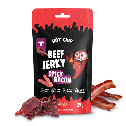 Hot Chip Beef Jerky Spicy Bacon (25g)