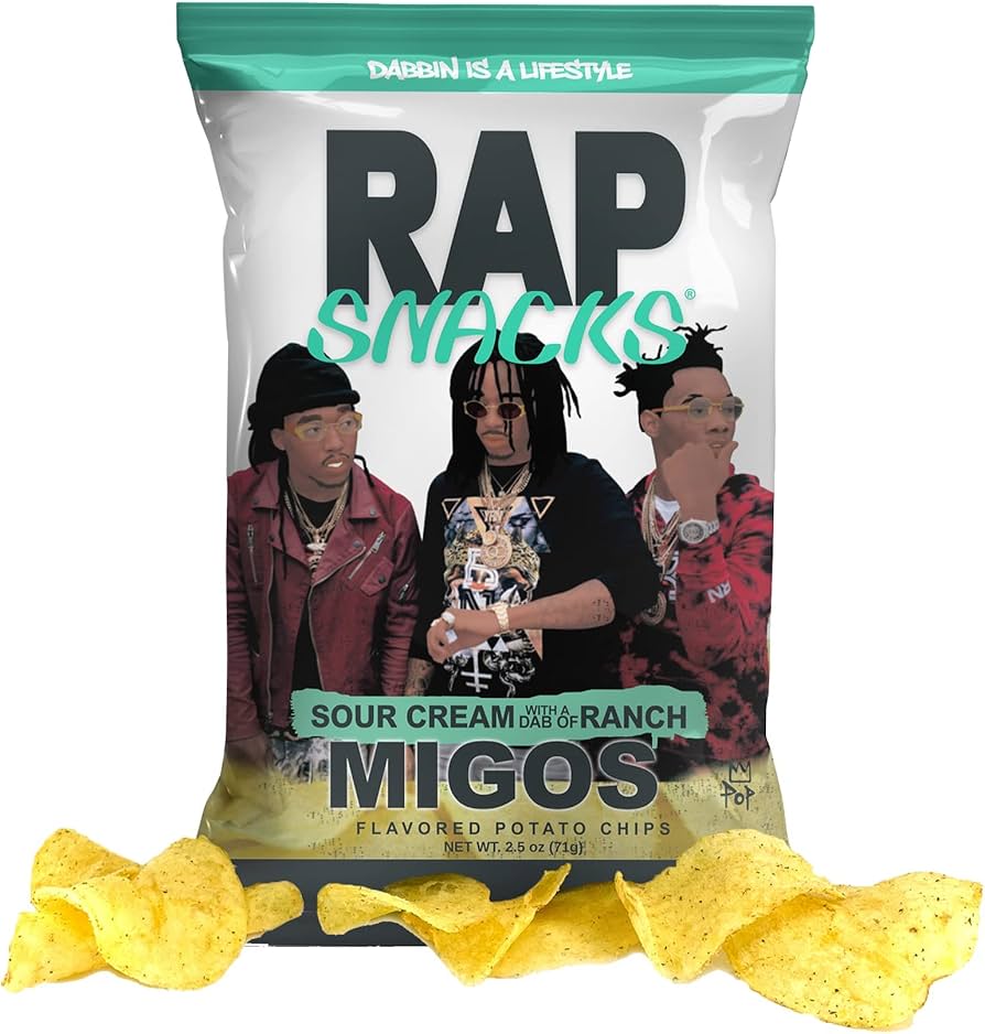 Rap Snacks Migos Sour Cream With A Dab Of Ranch (71g)