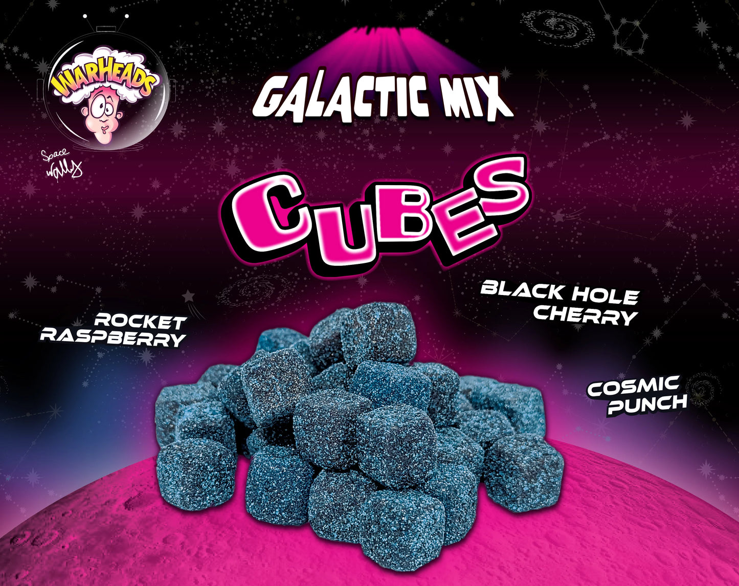 Warheads Galactic Cubes (99g)