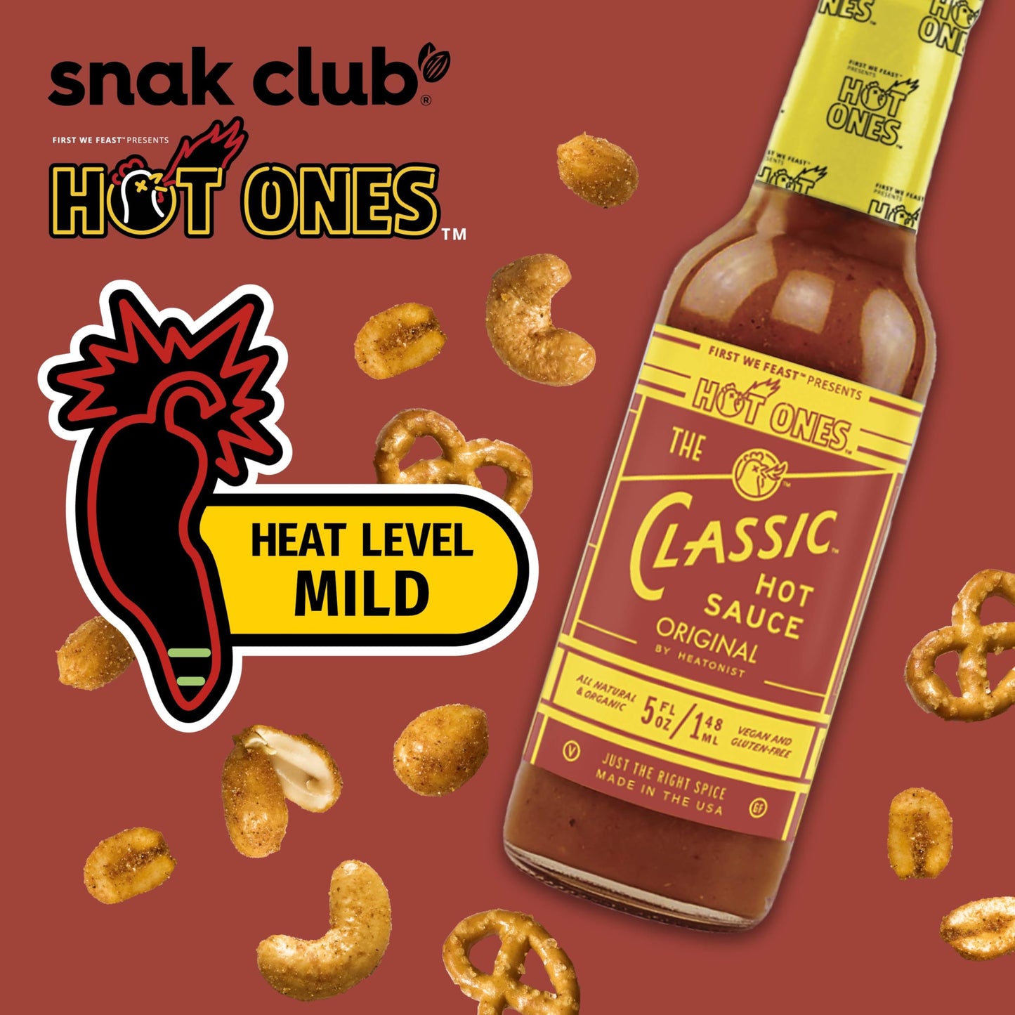 Snak Club x Hot Ones Tangy Chili Snack Mix (57g)