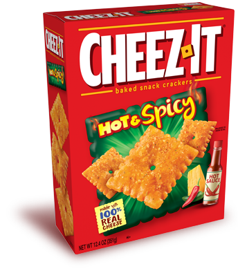 Cheez-It Baked Snack Crackers Hot & Spicy (200g)