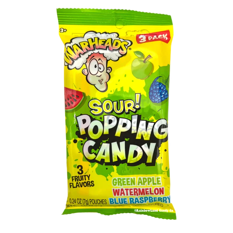 Warheads Sour Popping Candy 3-Pack (21g)