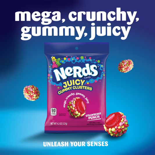 Nerds Juiced Gummy Clusters Strawberry Punch (127g)