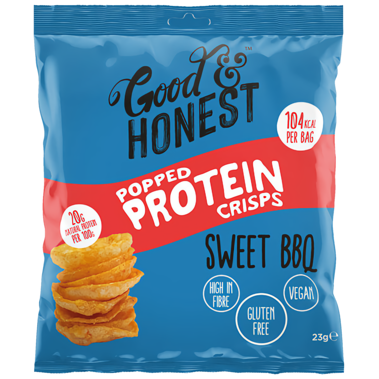 Good & Honest Popped Protein Crisps Sweet BBQ (23g)