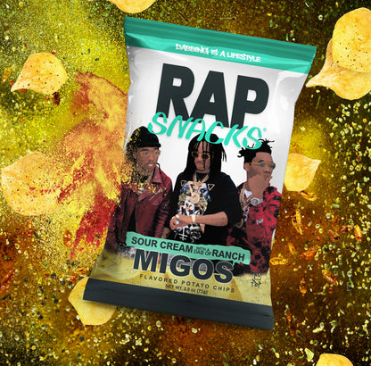 Rap Snacks Migos Sour Cream With A Dab Of Ranch (71g)