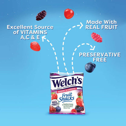 Welch's Fruit Snacks Berries 'N Cherries (142g)