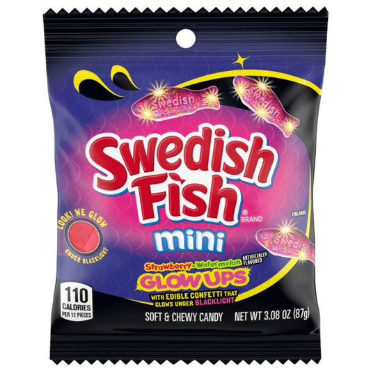 Swedish Fish Mini Glow Ups (87g)