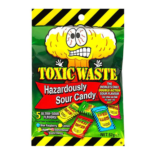 Toxic Waste Hazardously Sour Candy (57g)